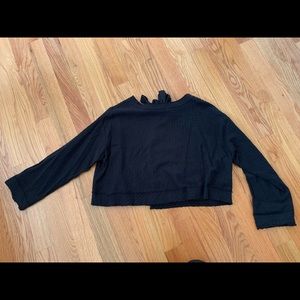 Free People open back top with bow